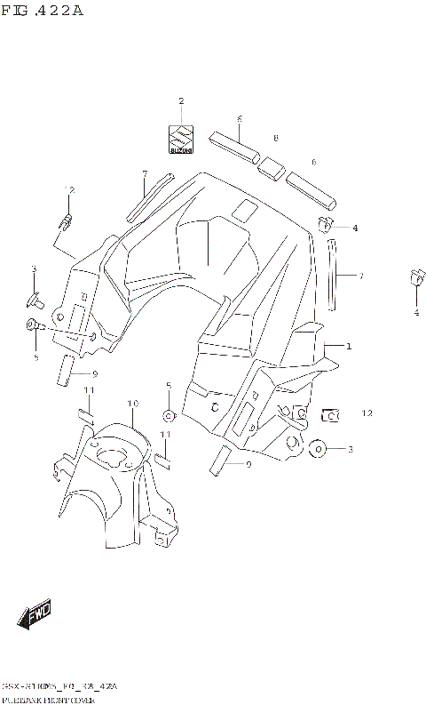 FUEL TANK FRONT COVER
