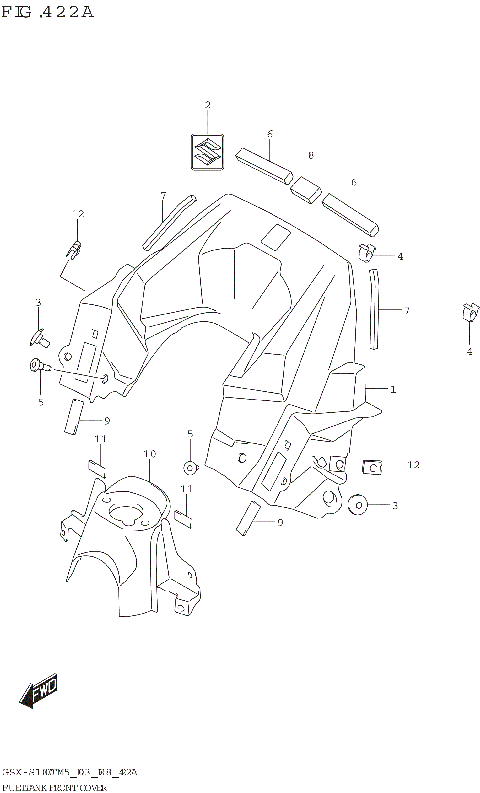 FUEL TANK FRONT COVER