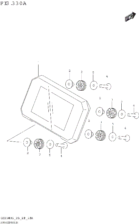 SPEEDOMETER (GSX800RQ:M5:E03)