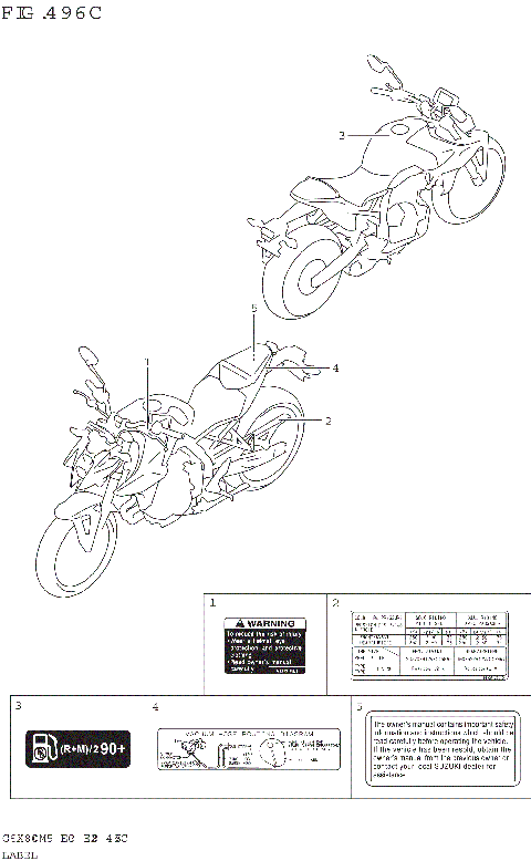 LABEL (GSX800RQ:M5:E33)