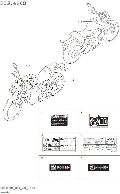 LABEL (GSX800RQM6_E28)