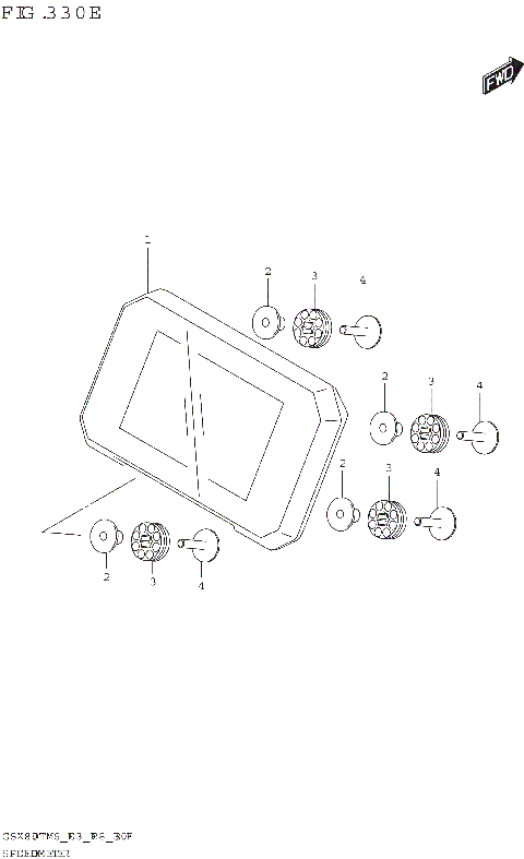 SPEEDOMETER (GSX800TTRQB:(E03,E33))