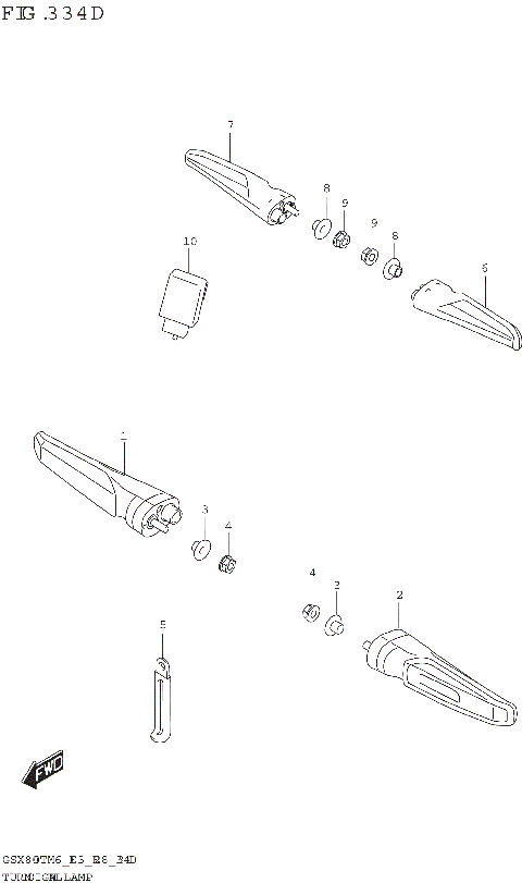 TURNSIGNAL LAMP (GSX800TTRQB)