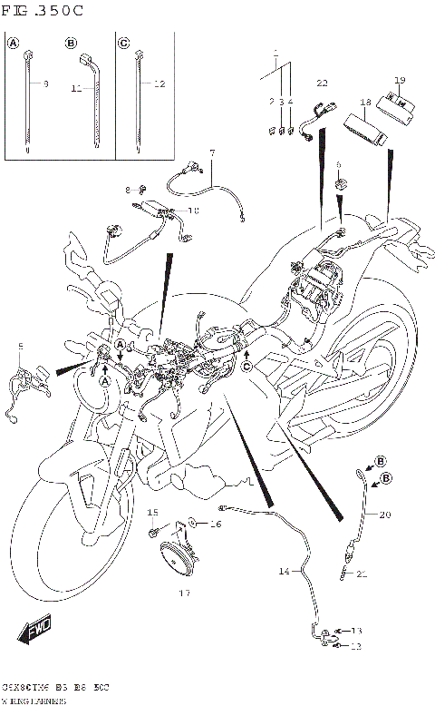 WIRING HARNESS (GSX800TRQ)