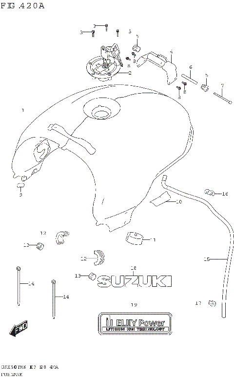 FUEL TANK (GSX800TRQ)