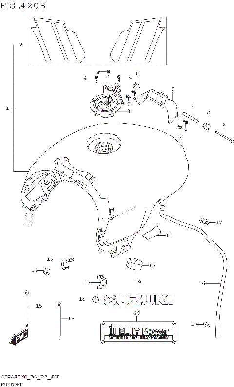 FUEL TANK (GSX800TTRQB)