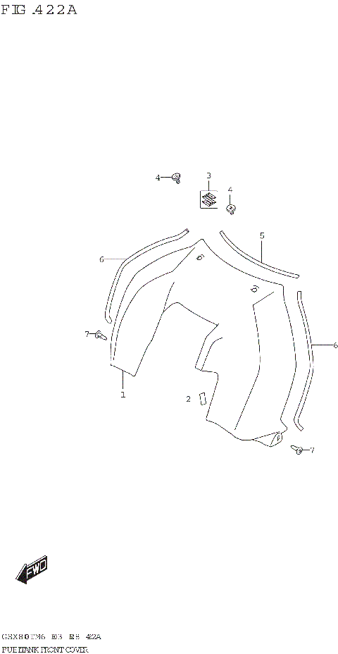 FUEL TANK FRONT COVER