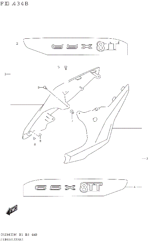 SIDE REAR COVER (GSX800TTRQB)