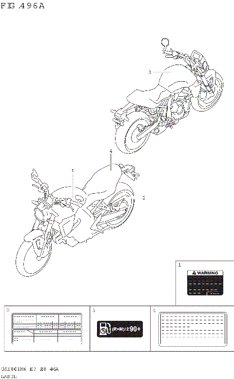 LABEL (GSX800TRQ:E03)