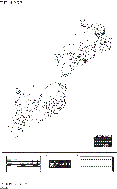 LABEL (GSX800TTRQB:E03)