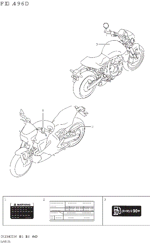 LABEL (GSX800TTRQB:E28)