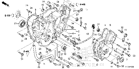 REAR CRANKCASE COVER