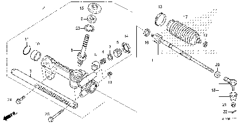 STEERING GEAR BOX@TIE ROD