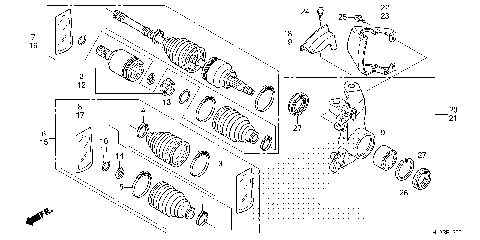 FRONT KNUCKLE@DRIVESHAFT