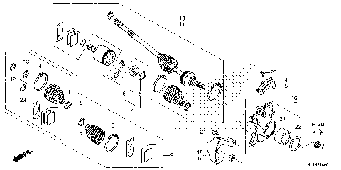 FRONT KNUCKLE@DRIVESHAFT