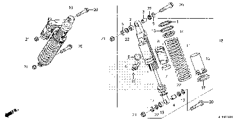 REAR SHOCK ABSORBER (2)