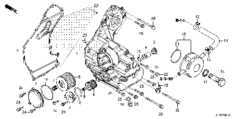 OIL COOLER@OIL TANK COVER