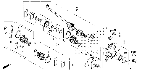 FRONT KNUCKLE@DRIVESHAFT