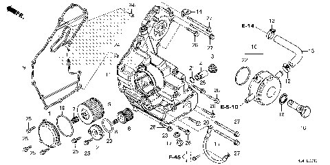 OIL COOLER@OIL TANK COVER