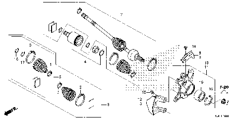 FRONT KNUCKLE@DRIVESHAFT