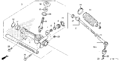 STEERING GEAR BOX@TIE ROD