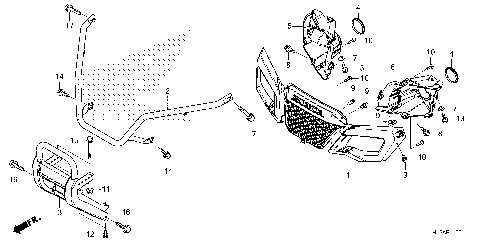 FRONT GRILLE@FRONT BUMPER