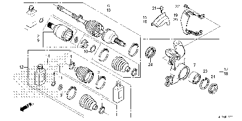 FRONT KNUCKLE@DRIVESHAFT