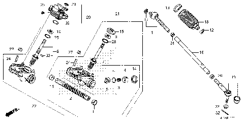 STEERING GEAR BOX@TIE ROD