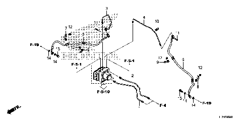 FRONT BRAKE PIPE@FRONT