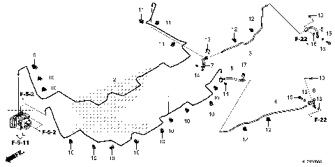 REAR BRAKE PIPE@REAR