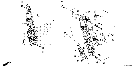 REAR SHOCK ABSORBER (1)