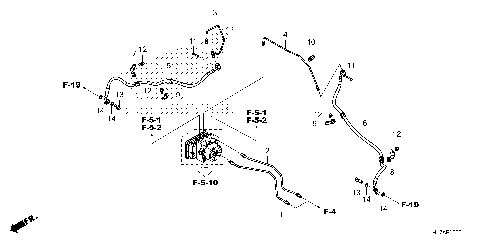 FRONT BRAKE PIPE@FRONT