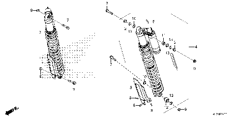 REAR SHOCK ABSORBER (1)