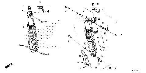 REAR SHOCK ABSORBER (2)