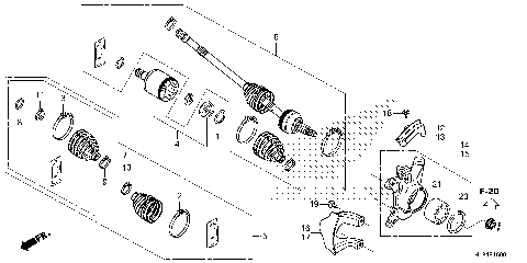 FRONT KNUCKLE@DRIVESHAFT
