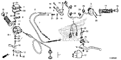 HANDLE LEVER@SWITCH@CABLE