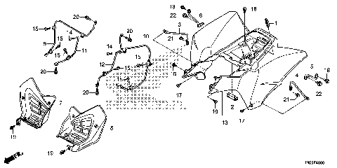 REAR FENDER@SPLASH GUARD