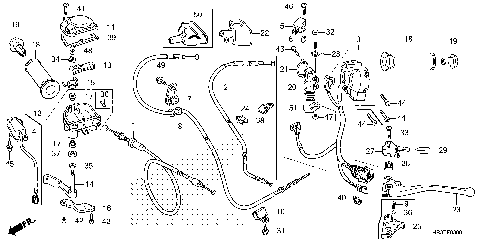 HANDLE LEVER@SWITCH@CABLE