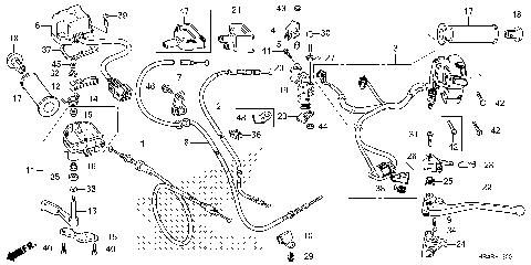 HANDLE LEVER@SWITCH@CABLE