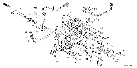 REAR CRANKCASE COVER