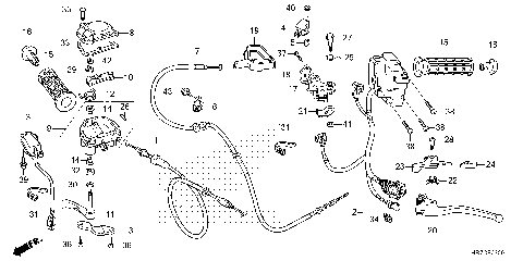 HANDLE LEVER@SWITCH@CABLE