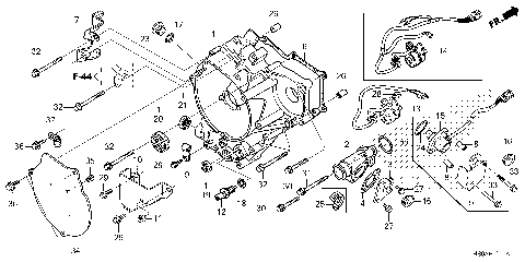 REAR CRANKCASE COVER
