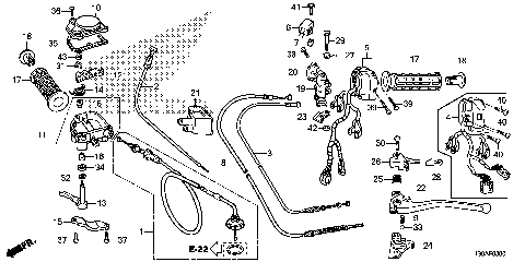 HANDLE LEVER@SWITCH@CABLE
