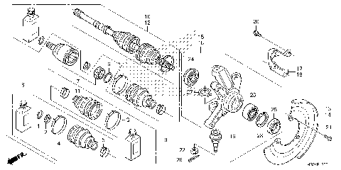FRONT KNUCKLE@DRIVESHAFT