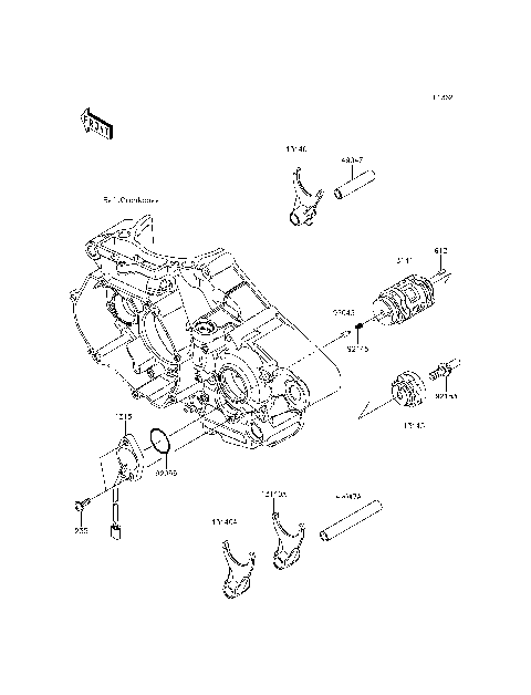 Gear Change Drum/Shift Fork(s)
