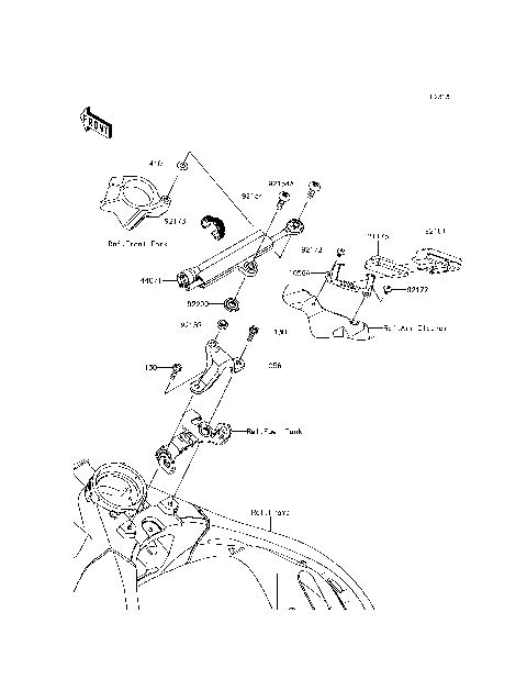 2016 Kawasaki Motorcycles Parts-Finder Diagrams | Brushy