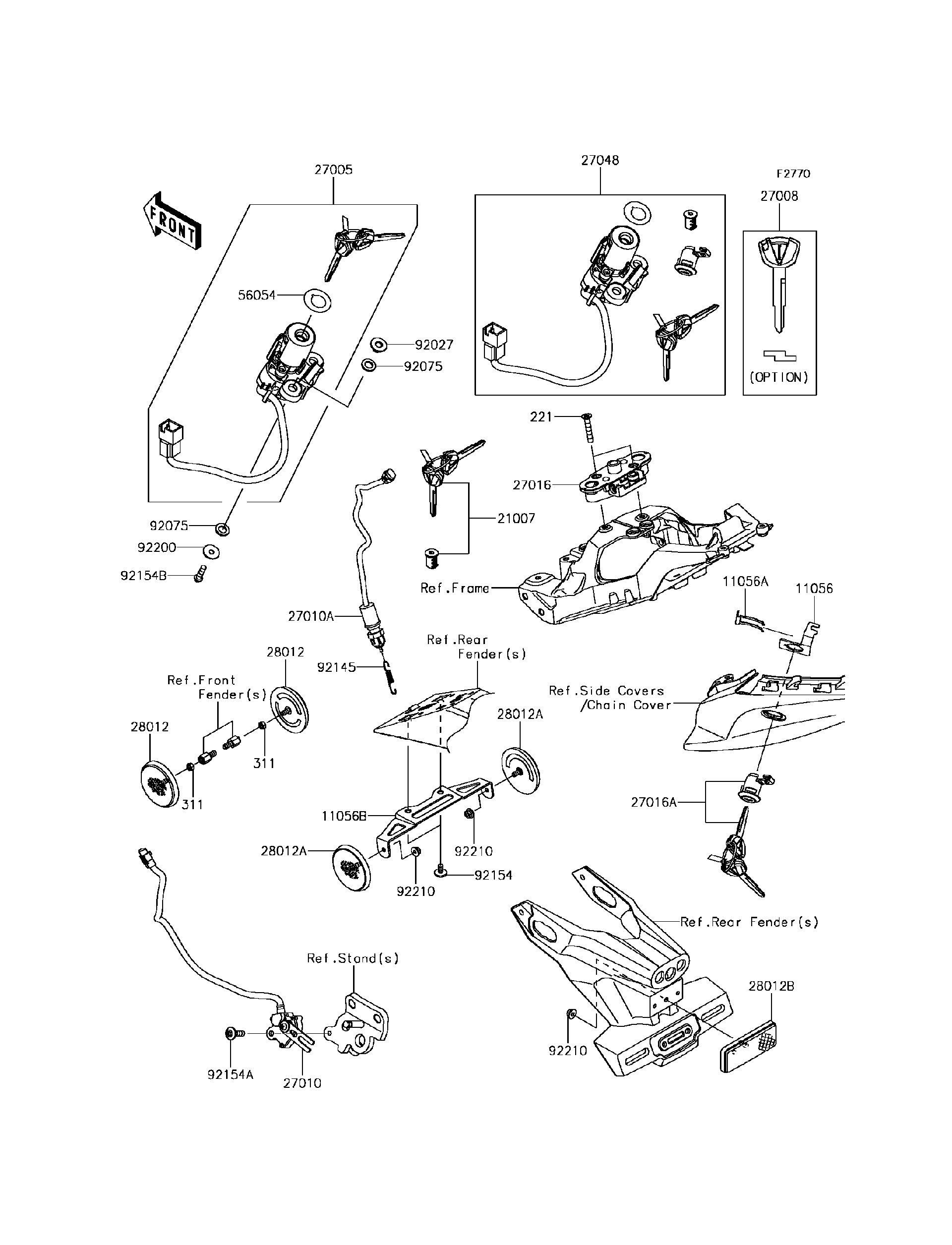 katayama33ページ Kawasaki Motorcycle 2014 OEM Parts Diagram for Gear Change