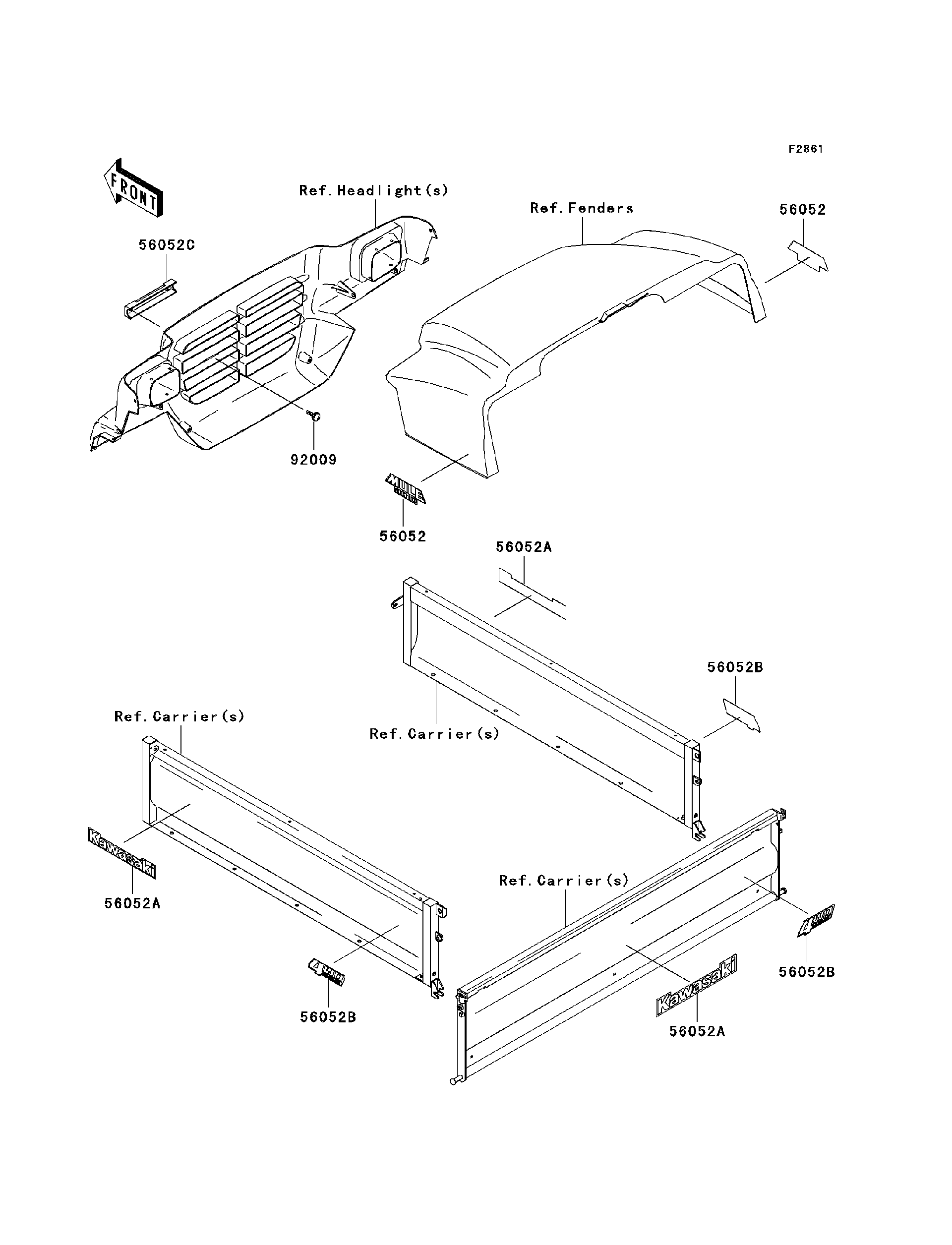 all Kawasaki Utility Vehicles Parts-Finder Diagrams | Factory