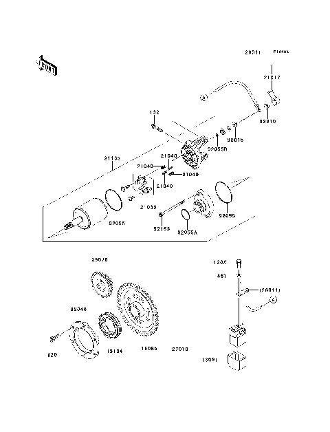 Starter Motor(B9F/BBF)