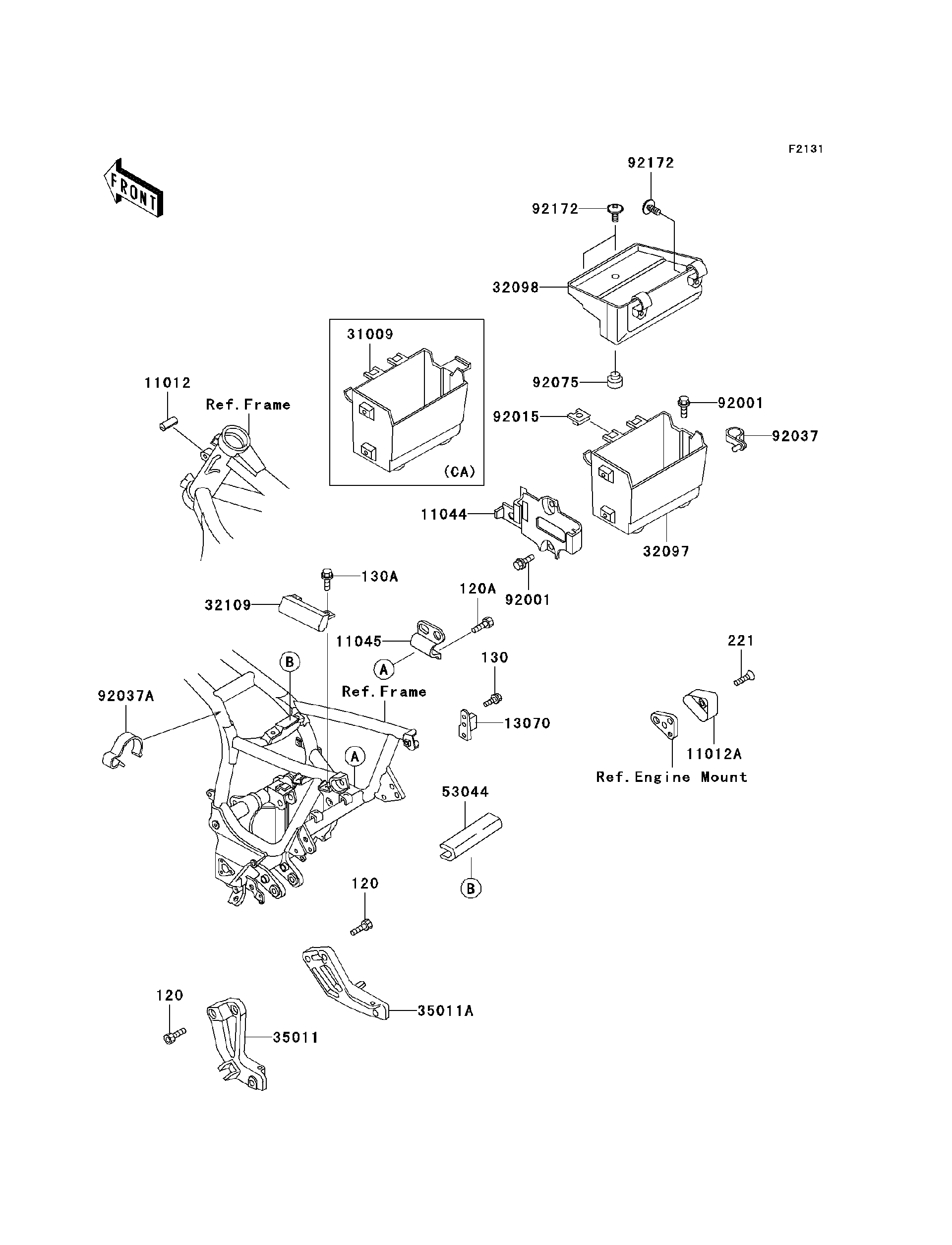 126ページ 2006 Kawasaki Motorcycles Parts-Finder Diagrams | Cities